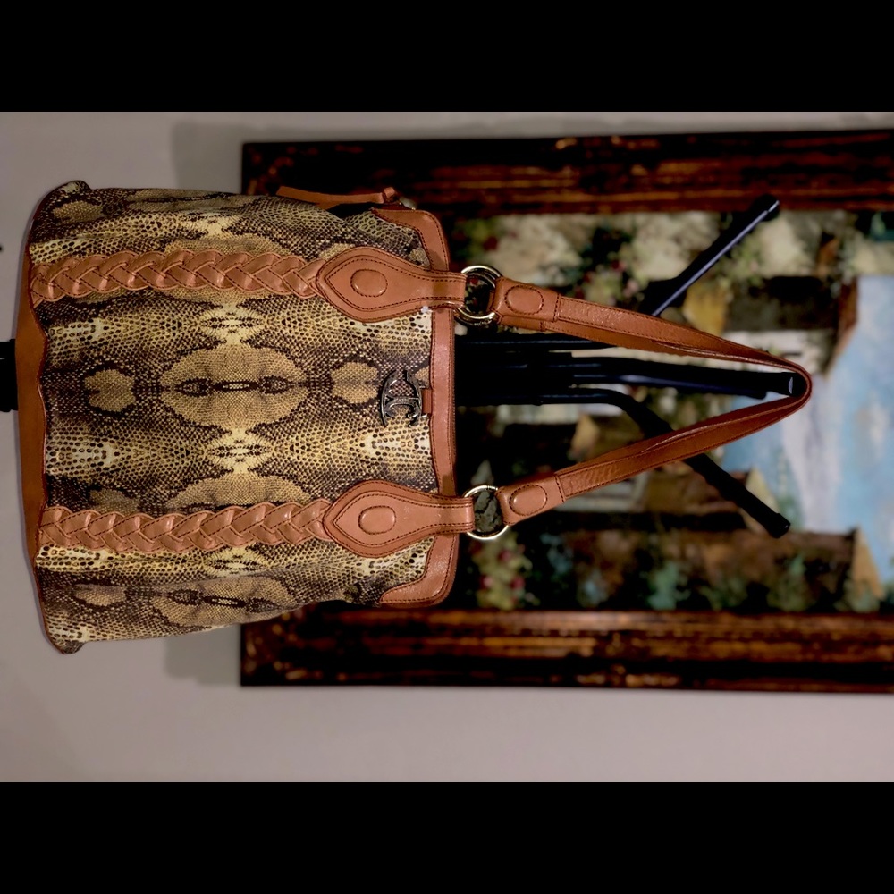 Roberto Cavalli Snakeskin Shoulder bag